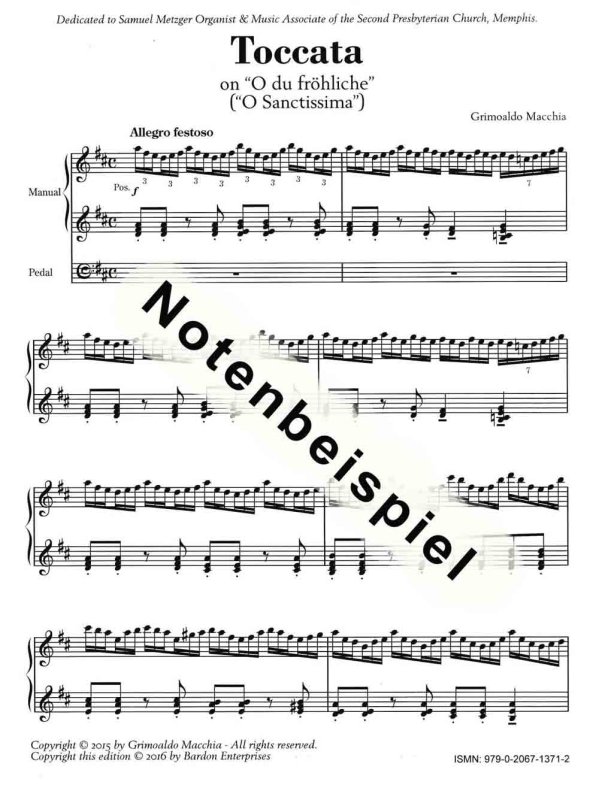 Toccata Oh du fröhliche -Macchia